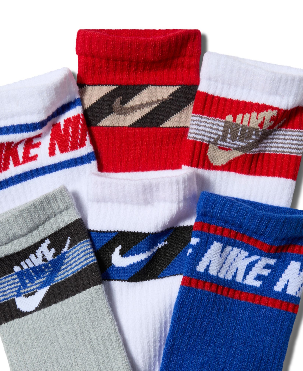Nike Everyday Kids' Cushioned Crew Socks, 6-Pack
