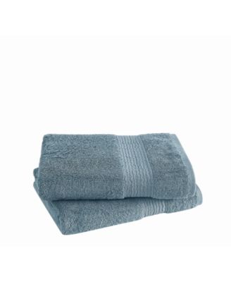 Cotton-Blend Bath Towels, Set of 2