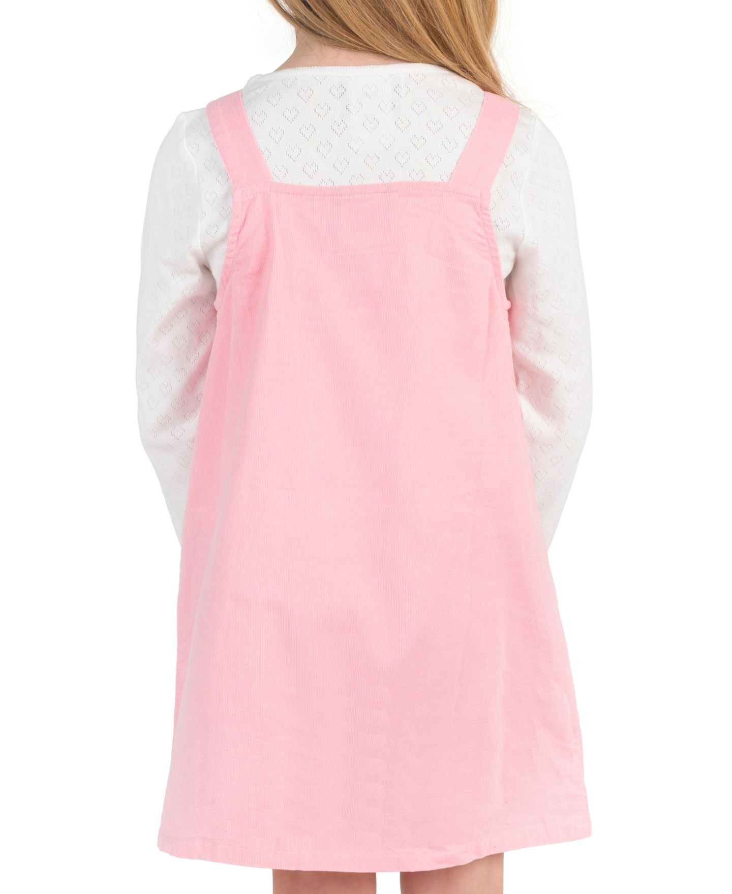 Комплекты Rare Editions Long-Sleeve Top, Pink Heart Jumper and Handbag, 3-Piece Set для девочек, цвет: Розовый / Белый — фото 3