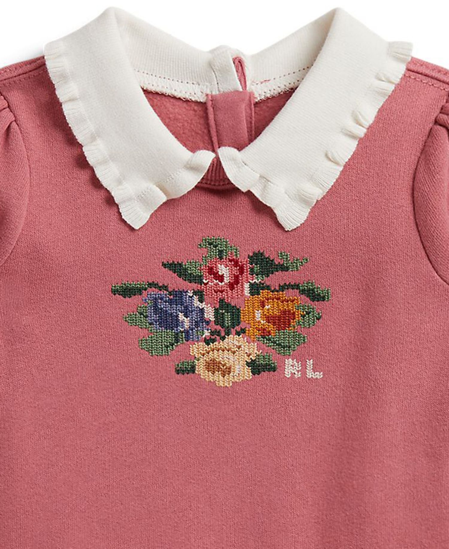 Baby Girls' Floral Fleece Sweatshirt and Skirt, 2-Piece Set