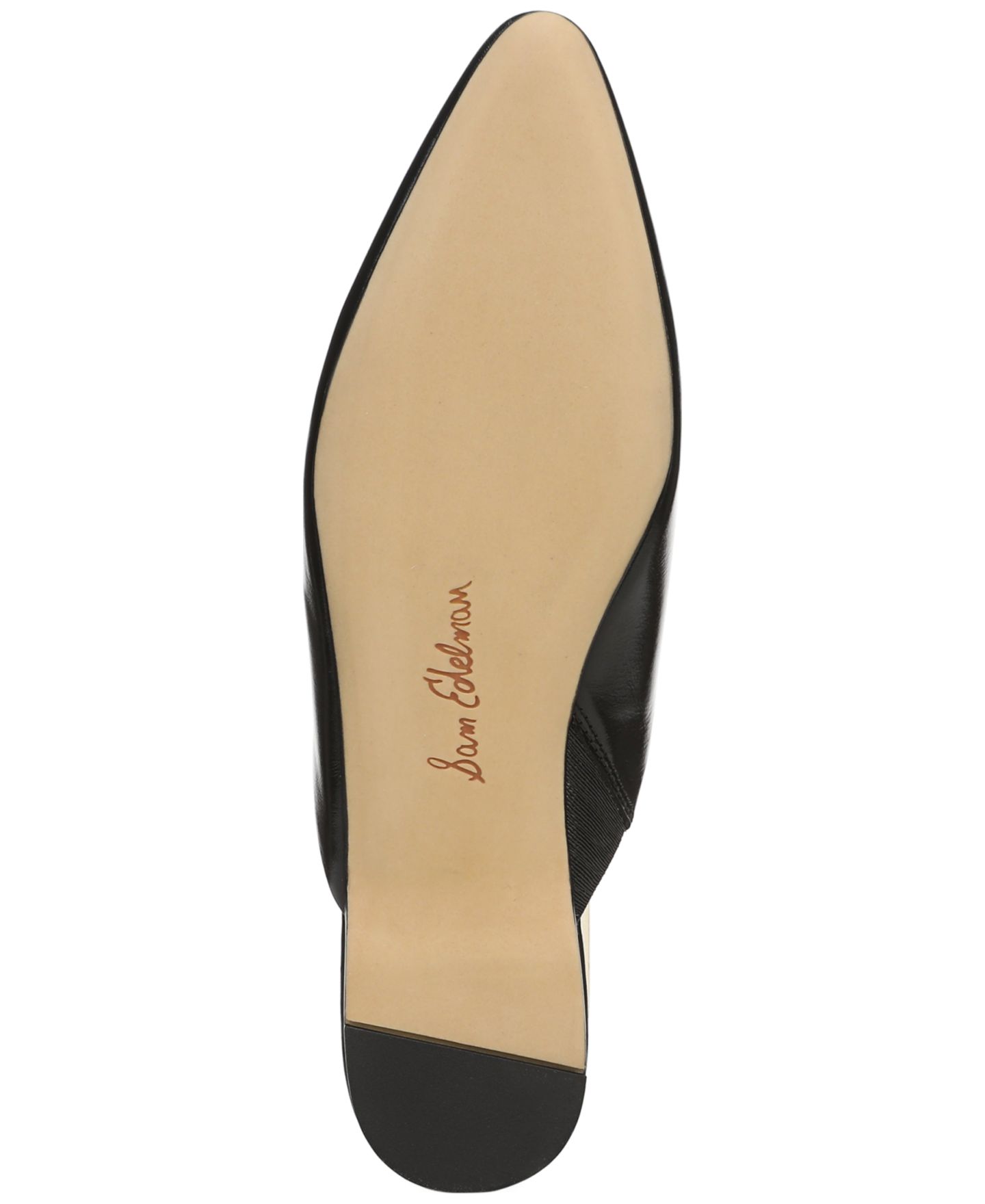 Женские сабо Sam Edelman Khai Slip-On Mules, цвет: Чёрный кожаный — фото 5