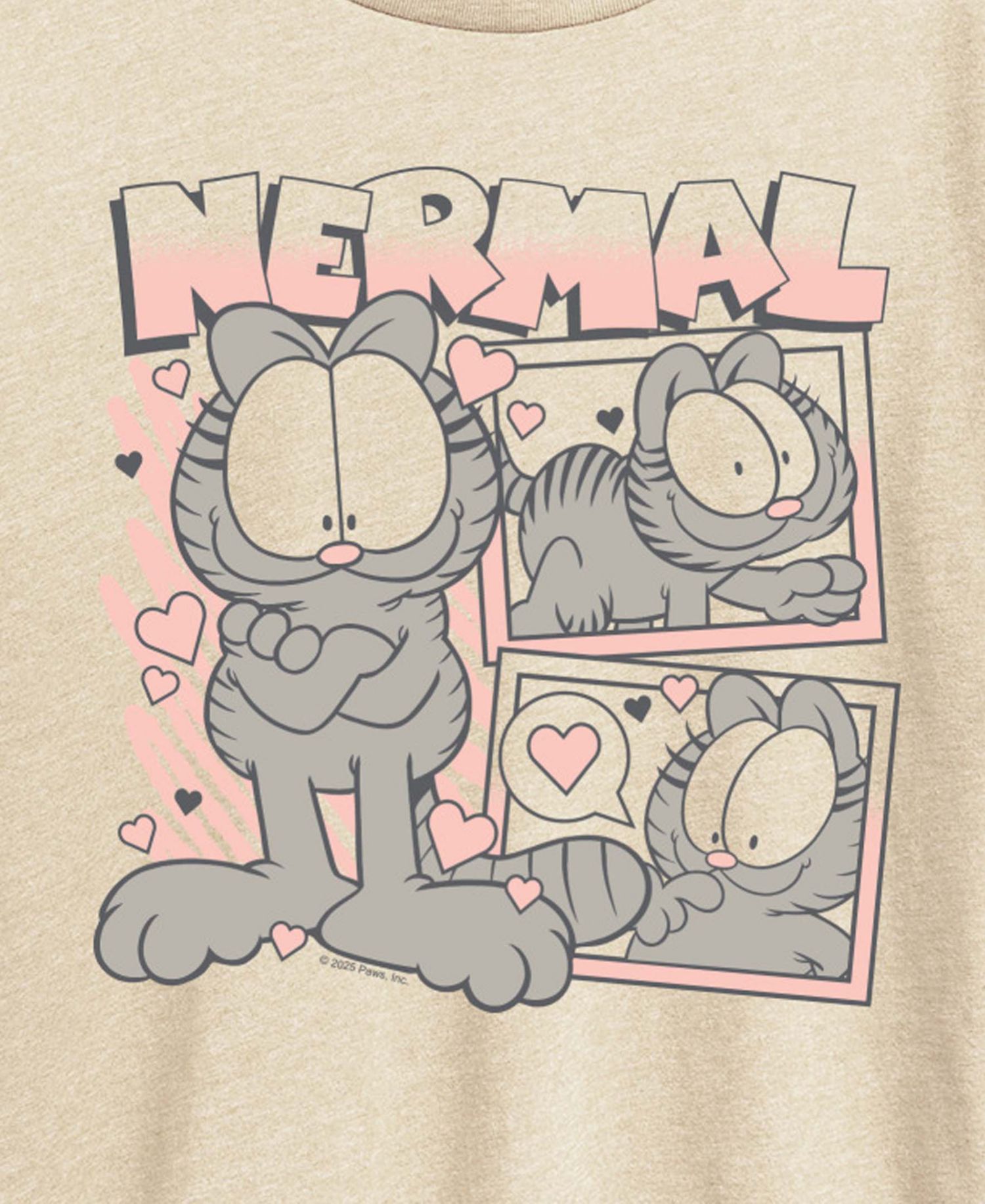 Plus Size The Garfield Nermal Collage Graphic T-Shirt
