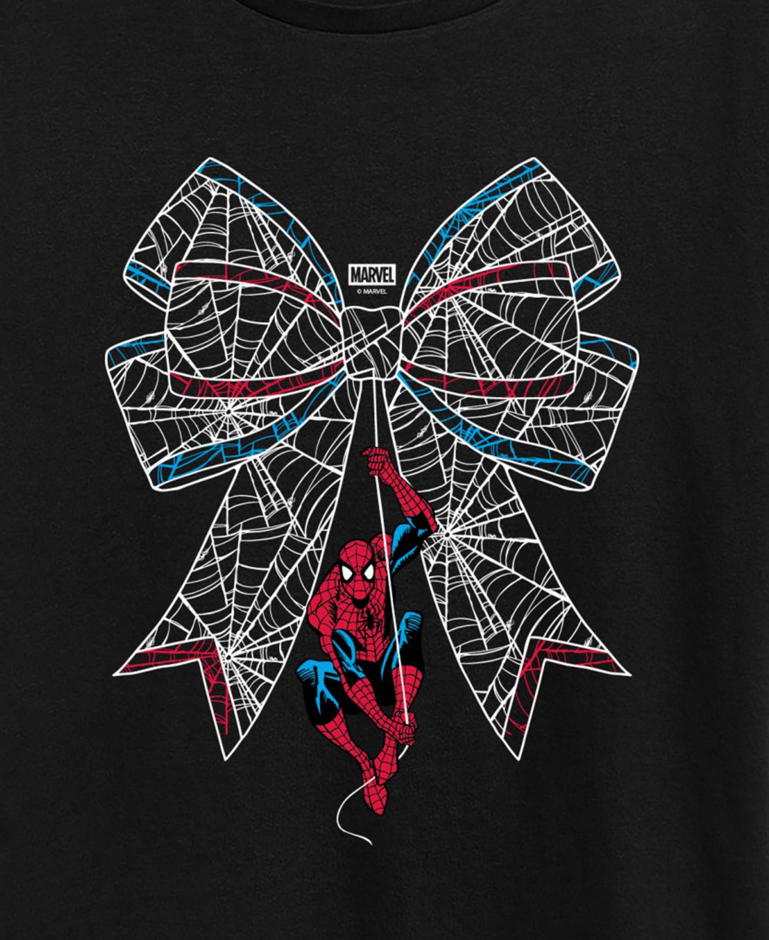Plus Size Spider-Man Bow Graphic T-Shirt