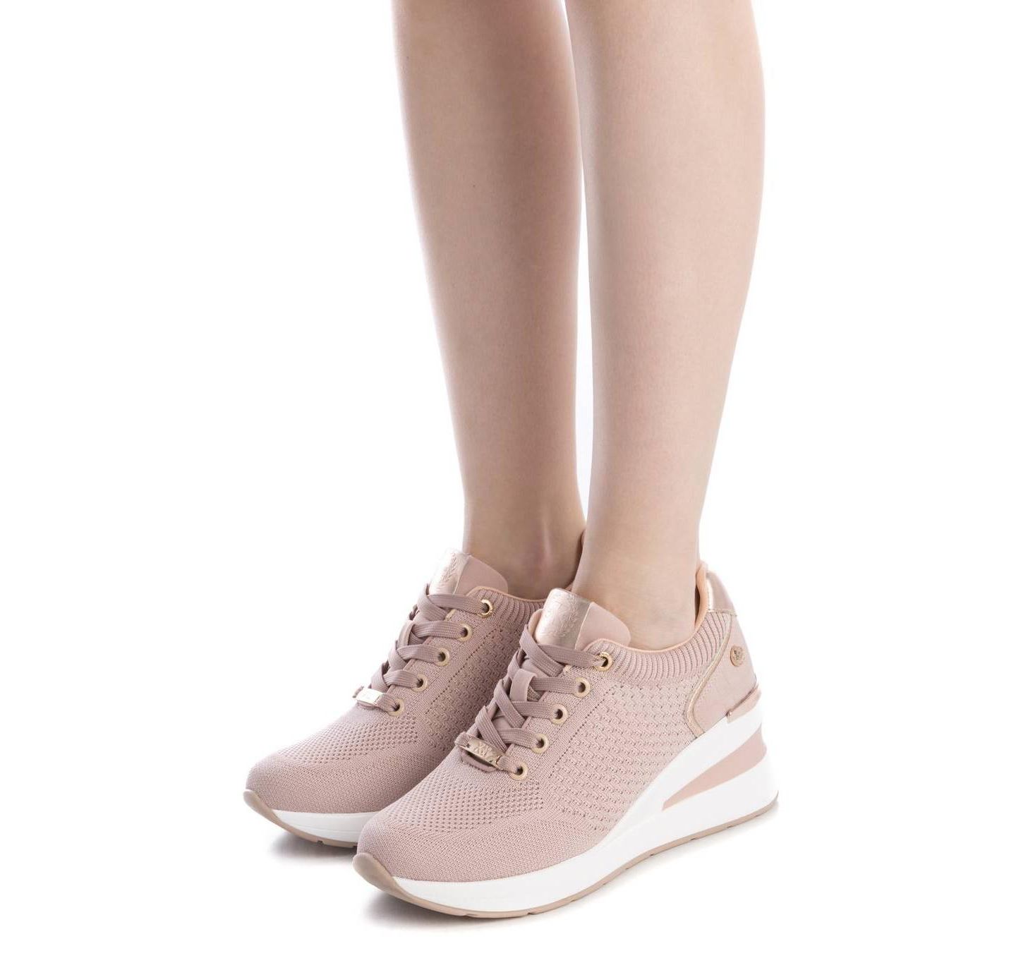 Женские кроссовки XTI Wedge Lace-Up, цвет: Телесный — фото 4