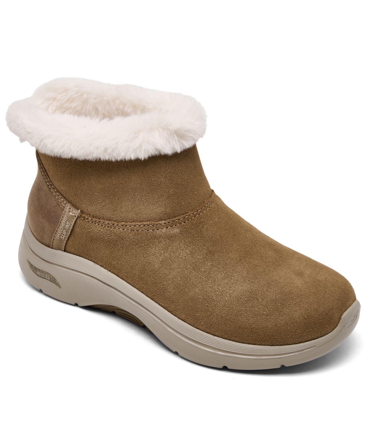 Women's Slip-Ins: GO WALK Arch Fit 2.0 - Cozy Stride Ankle Boots from Finish Line