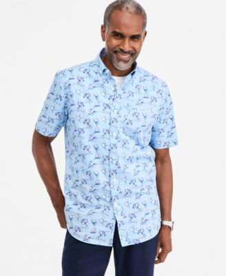 Men's Ketch Floral Poplin Short-Sleeve Shirt