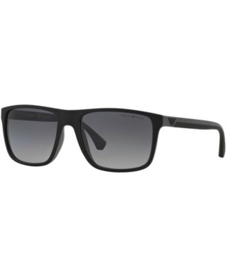 Emporio Armani - Wipe clean Injected Imported Frame Shape: Square Frame Material: Injected  Gender: Male Eye/Bridge/Temple Width: 56/17/140 Polar  Best for Face Shape: Round  Case or microfiber pouch included
