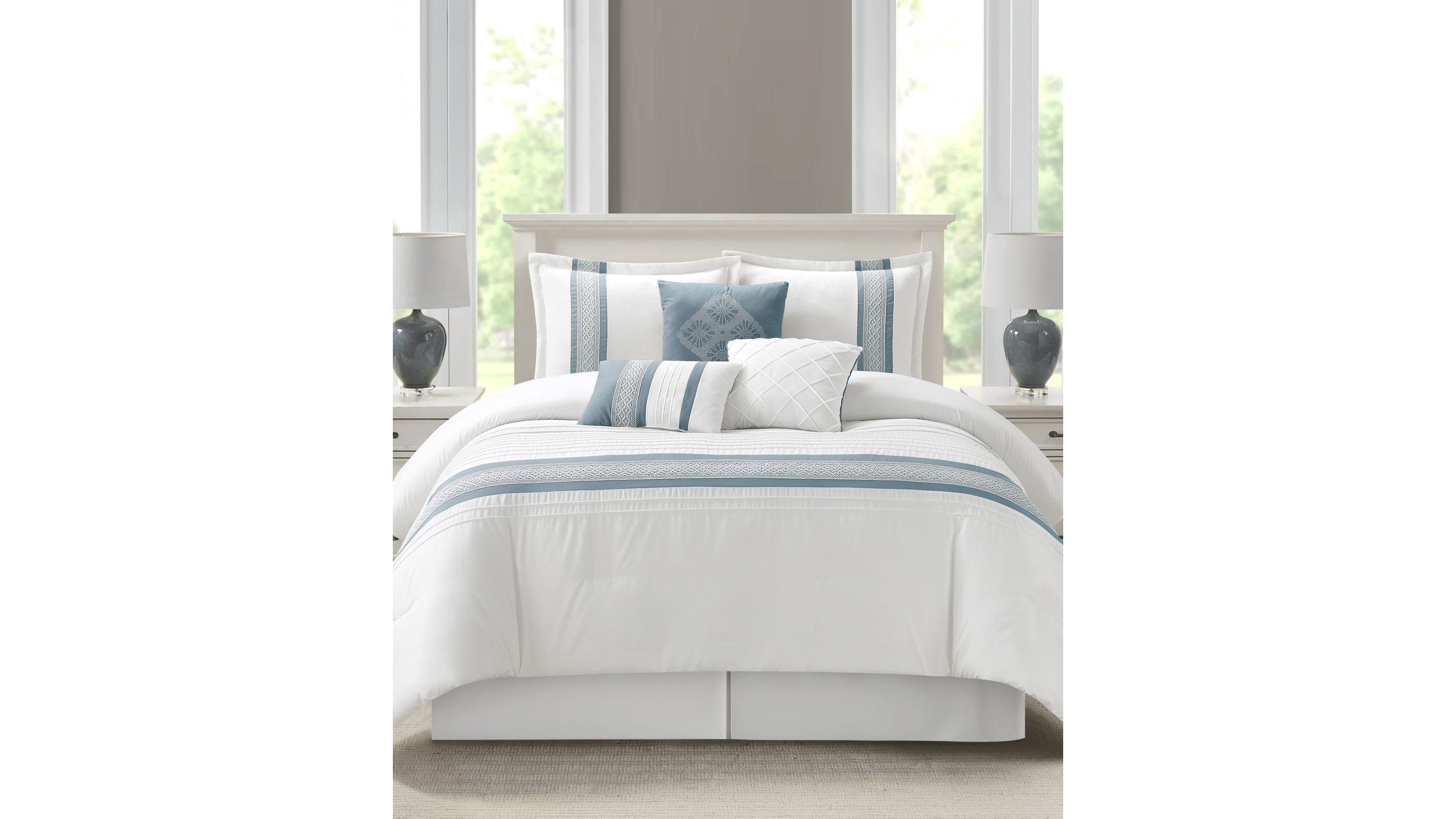 Stratford Park Durango Stripes 7-Pc. Comforter Set, Queen