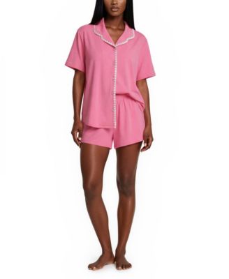 Women's Anneliese Stitch Top and Shorts, 2-Piece Set