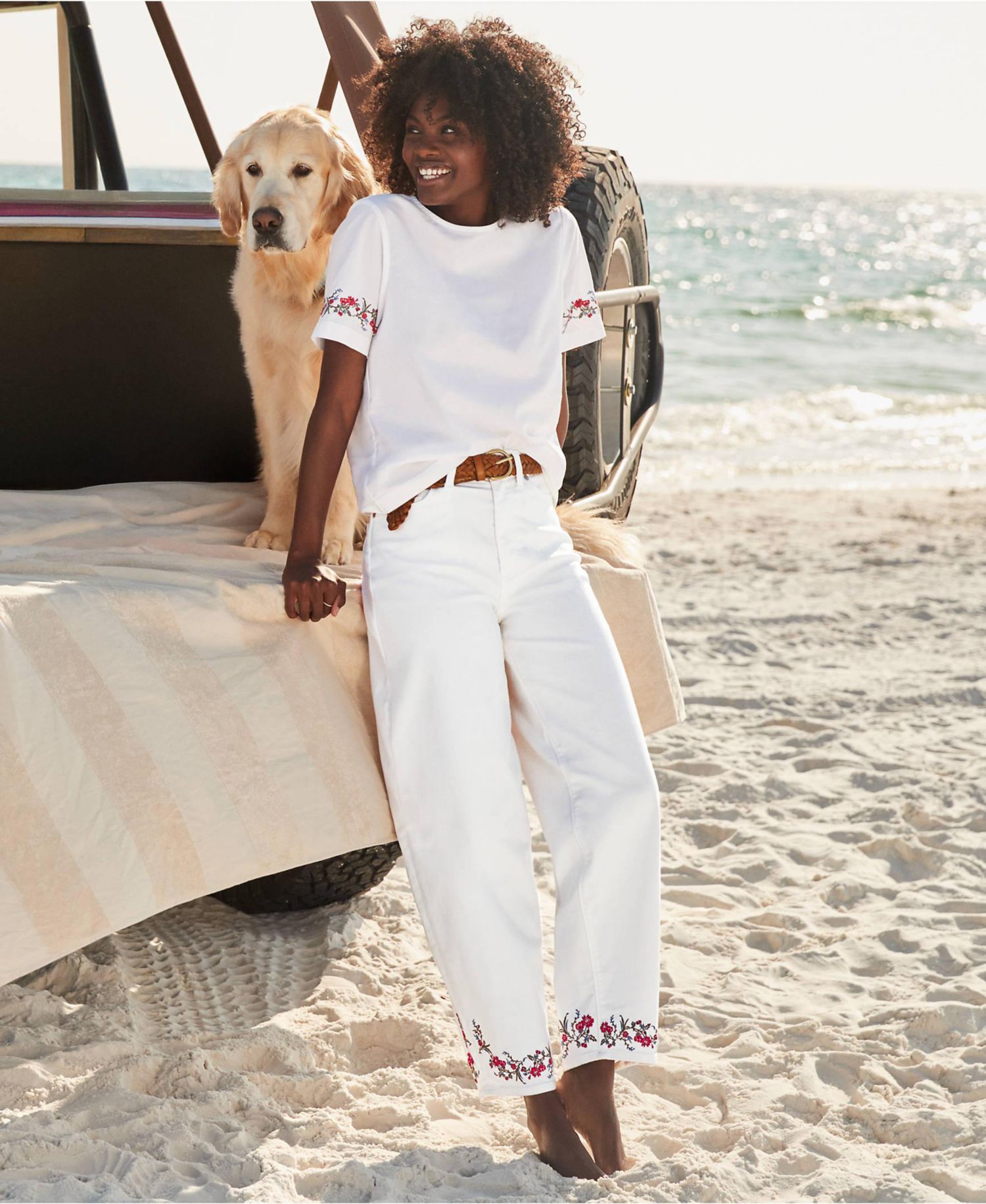 Petite Denim High Rise Barrel Leg Ankle Jeans