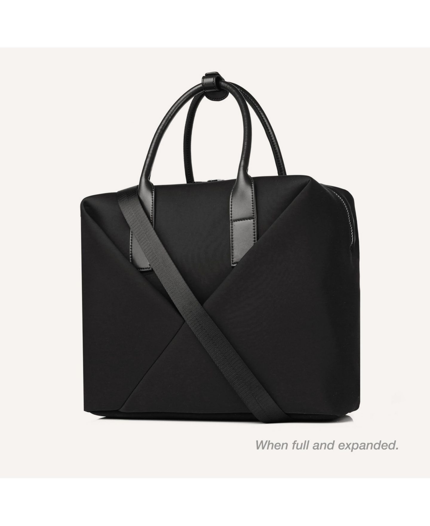 Женская сумка Lux & Nyx Large Origami Tote 15" Laptop Bag for Women, цвет: Чёрный золотой — фото 9