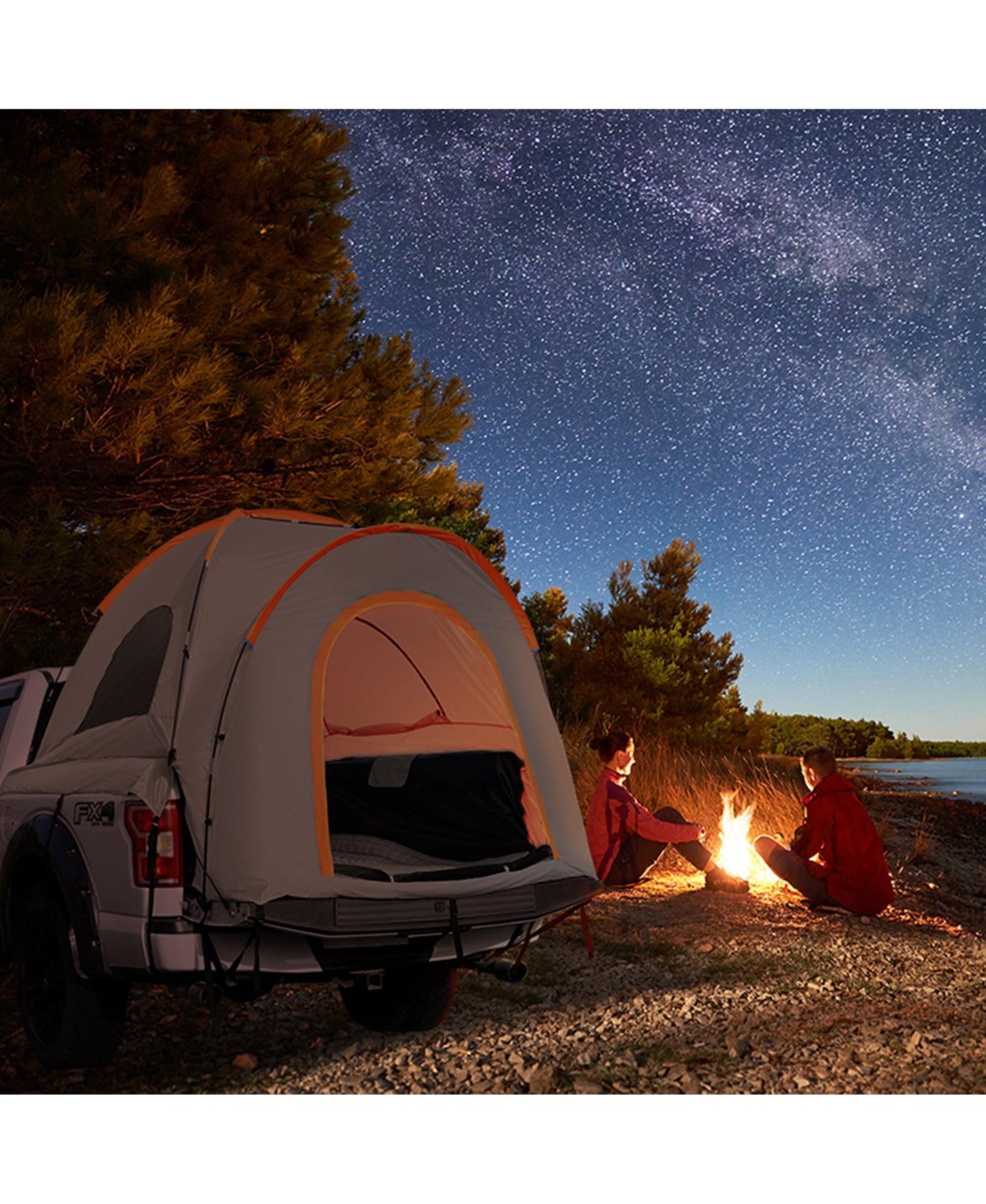 Cozito Truck Bed Tent, 6.4-6.7 feet Pickup Tent with Rainfly, Carry Bag and PU2000 Fabric