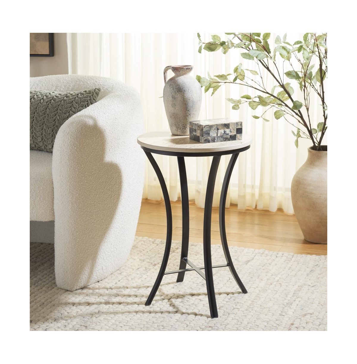 Safavieh Saxony Travertine Side Table