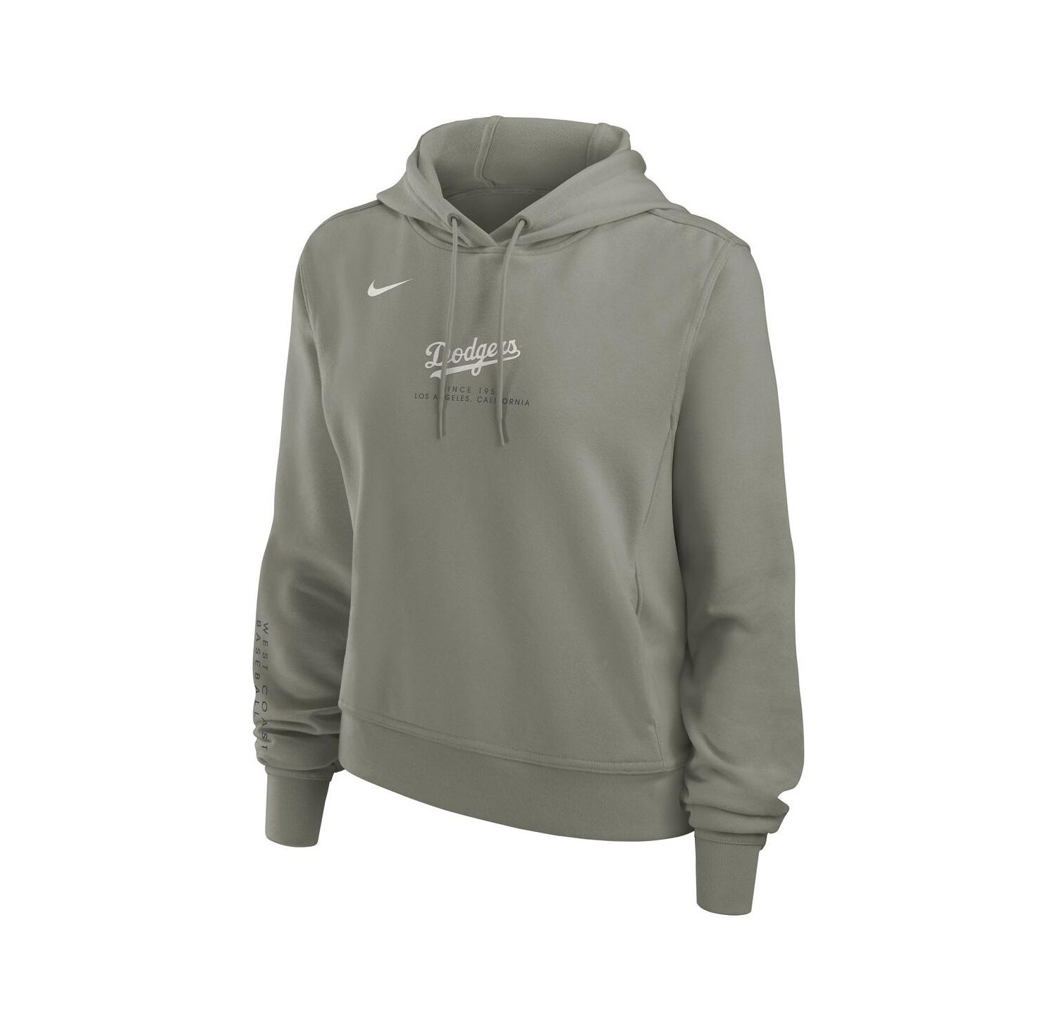 Women's Olive Los Angeles Dodgers One Tri-Blend Dri-FIT Hoodie