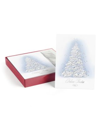 Frosted Tree Spanish Boxed Holiday Cards