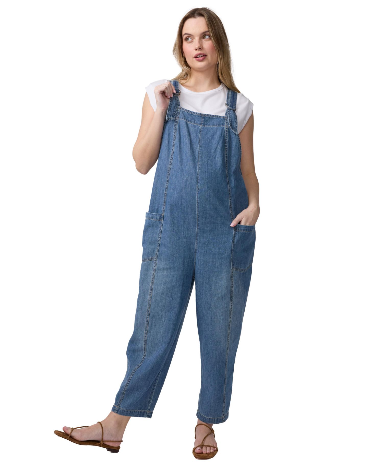 Women's Ingrid + Isabel Soft Denim Overall Jumpsuits