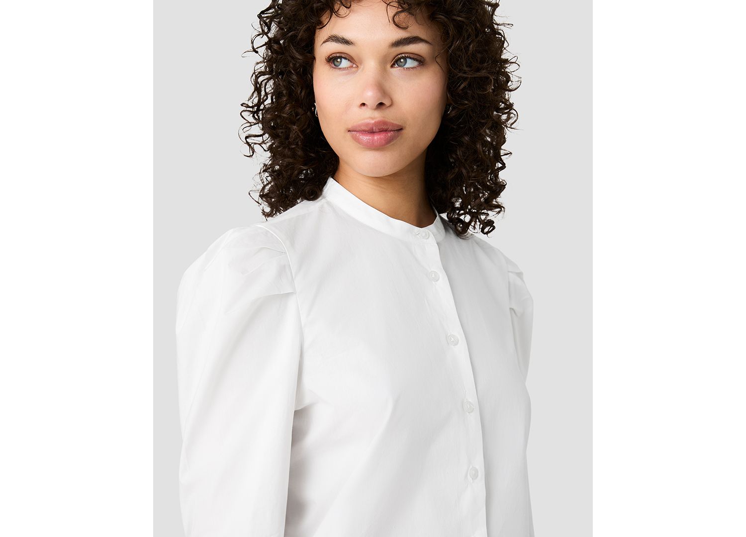 Women's Cambria Crewneck Button-Front Top
