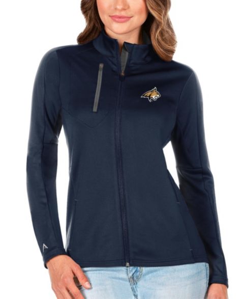 Женские куртки Antigua Women's Navy/Graphite Montana State Bobcats Generation Full-Zip Jacket