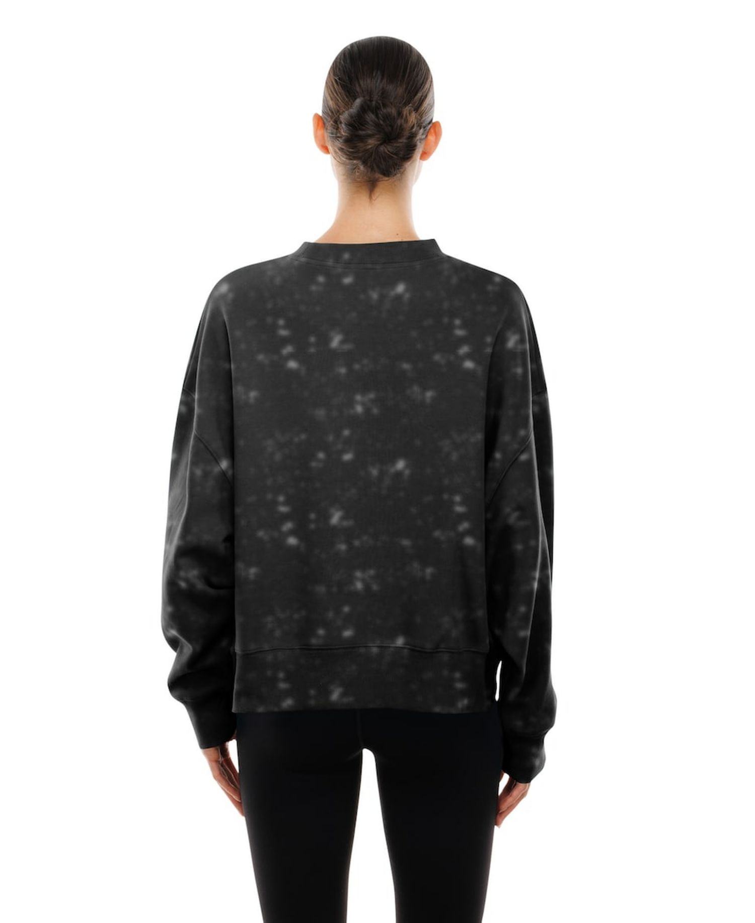 Women's Black Pittsburgh Pirates Throwback Oversized Boxy Sweatshirt