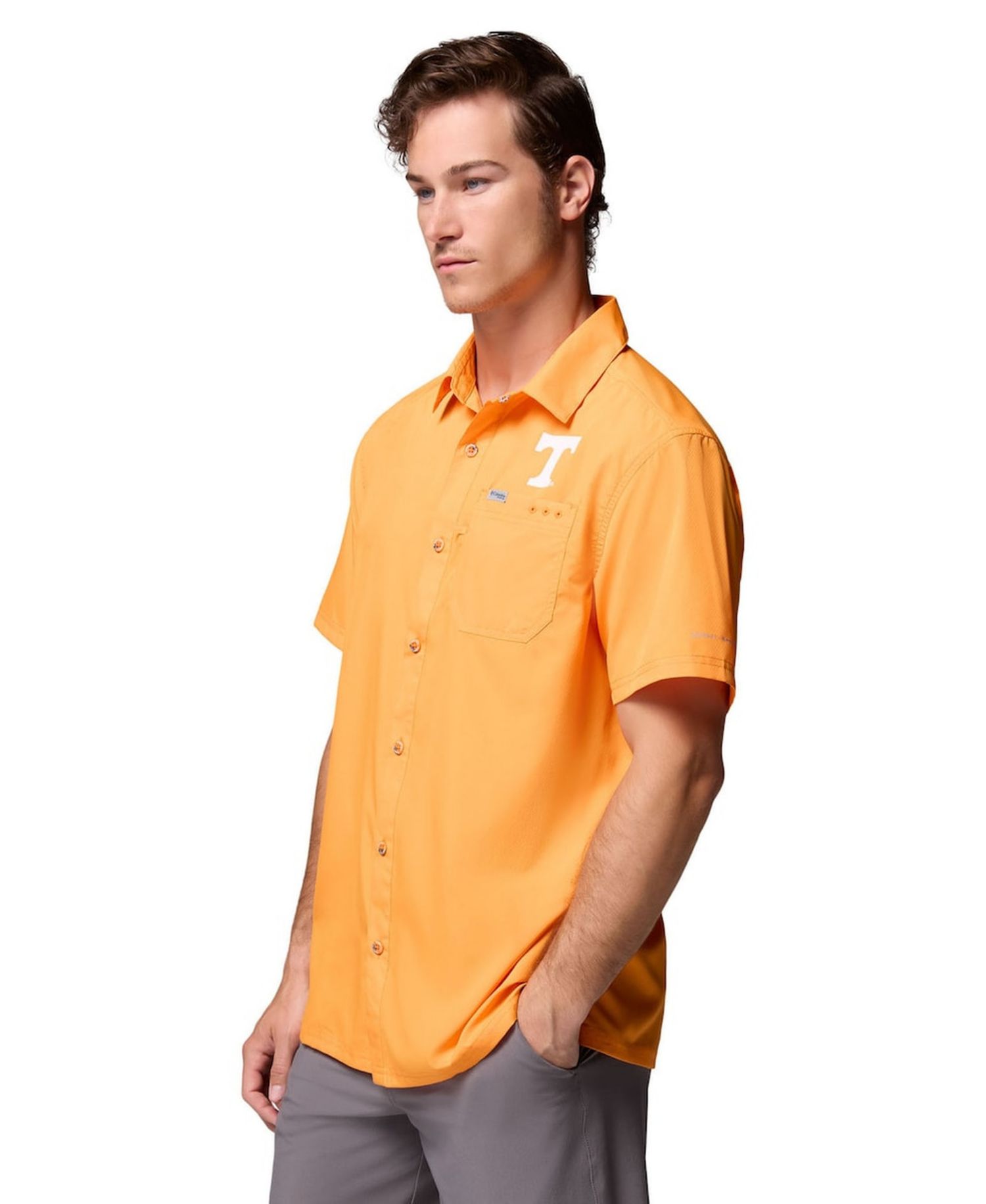 Men's Tennessee Orange Tennessee Volunteers Slack Tide Camp Button-Up Shirt