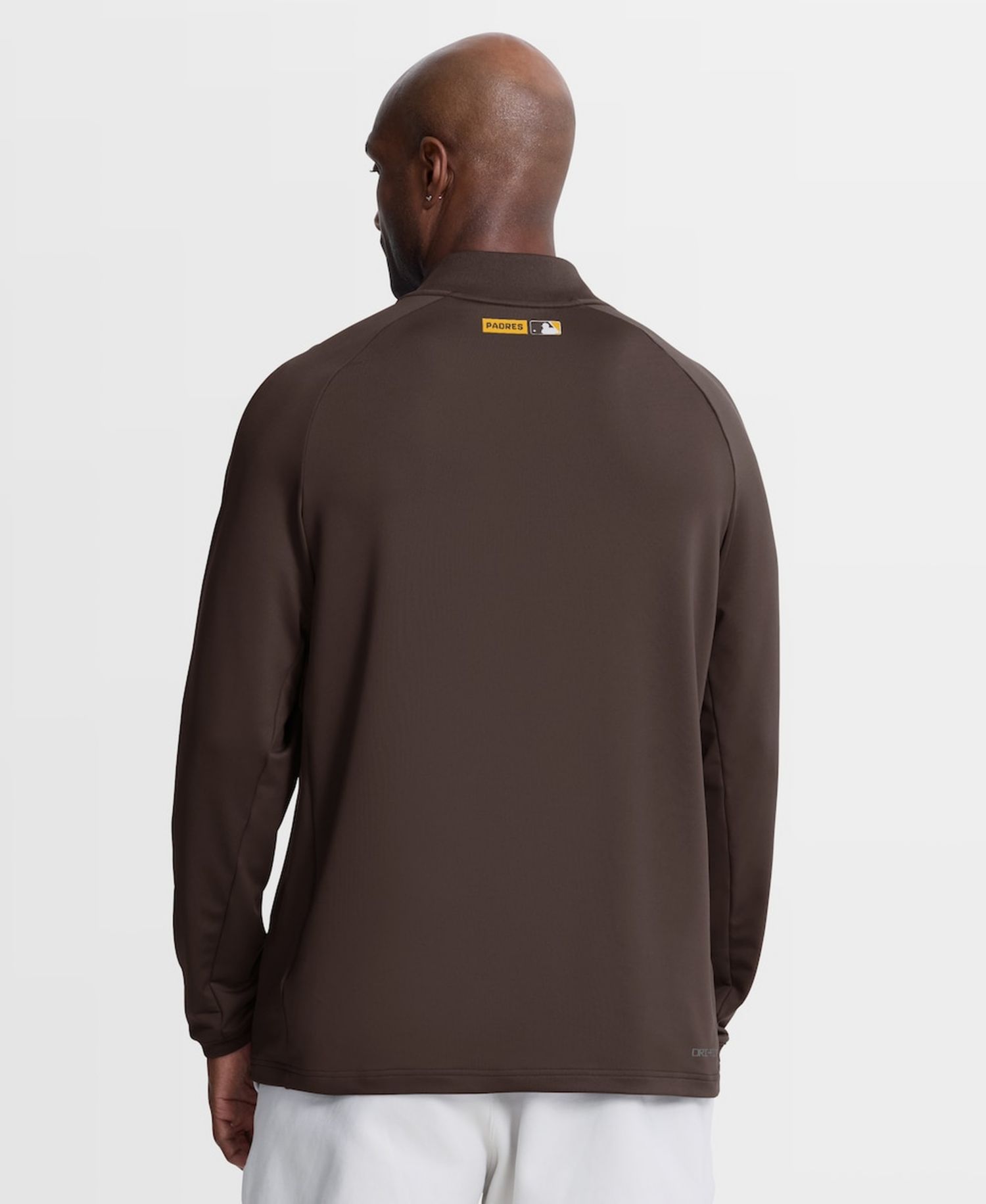 Men's Brown San Diego Padres Authentic Collection Dri-FIT Raglan Half-Zip Pullover Sweatshirt