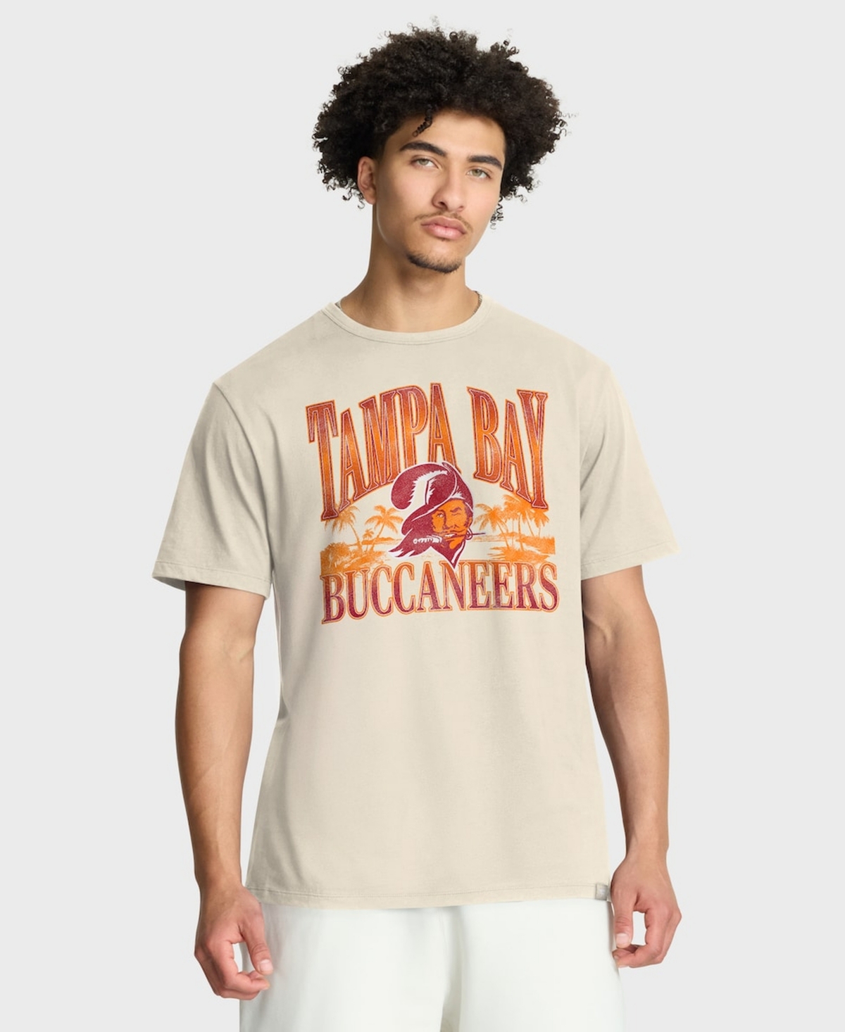 Fanatics Men's Cream Tampa Bay Buccaneers Team Archives T-Shirt