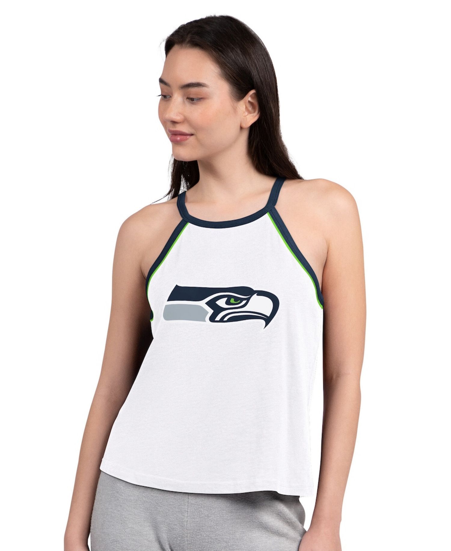 Women's White Seattle Seahawks Redemption Win Slub Tank Top