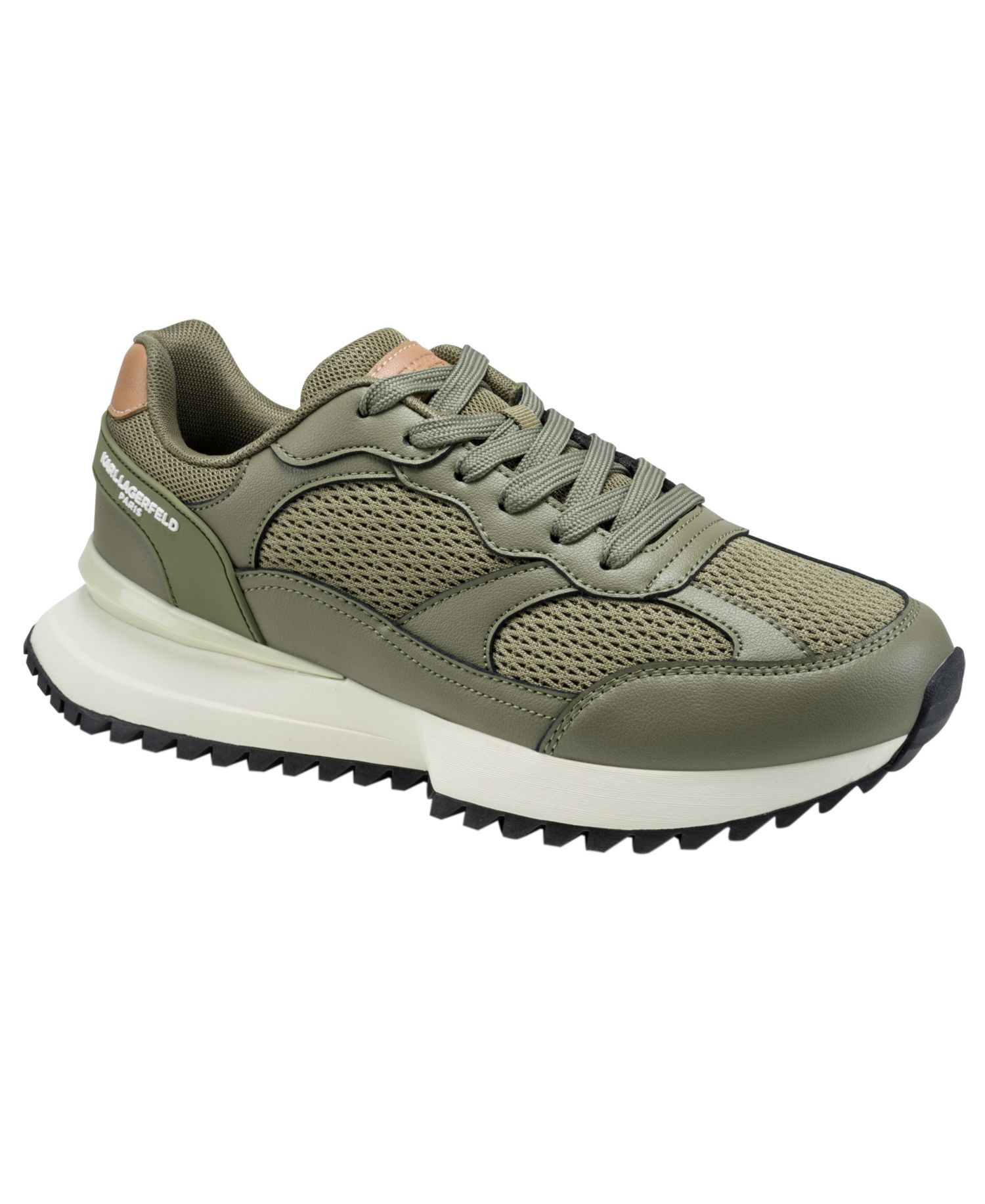Karl Lagerfeld Men's Clovis Mixed-Media Lace-Up Runner Sneakers