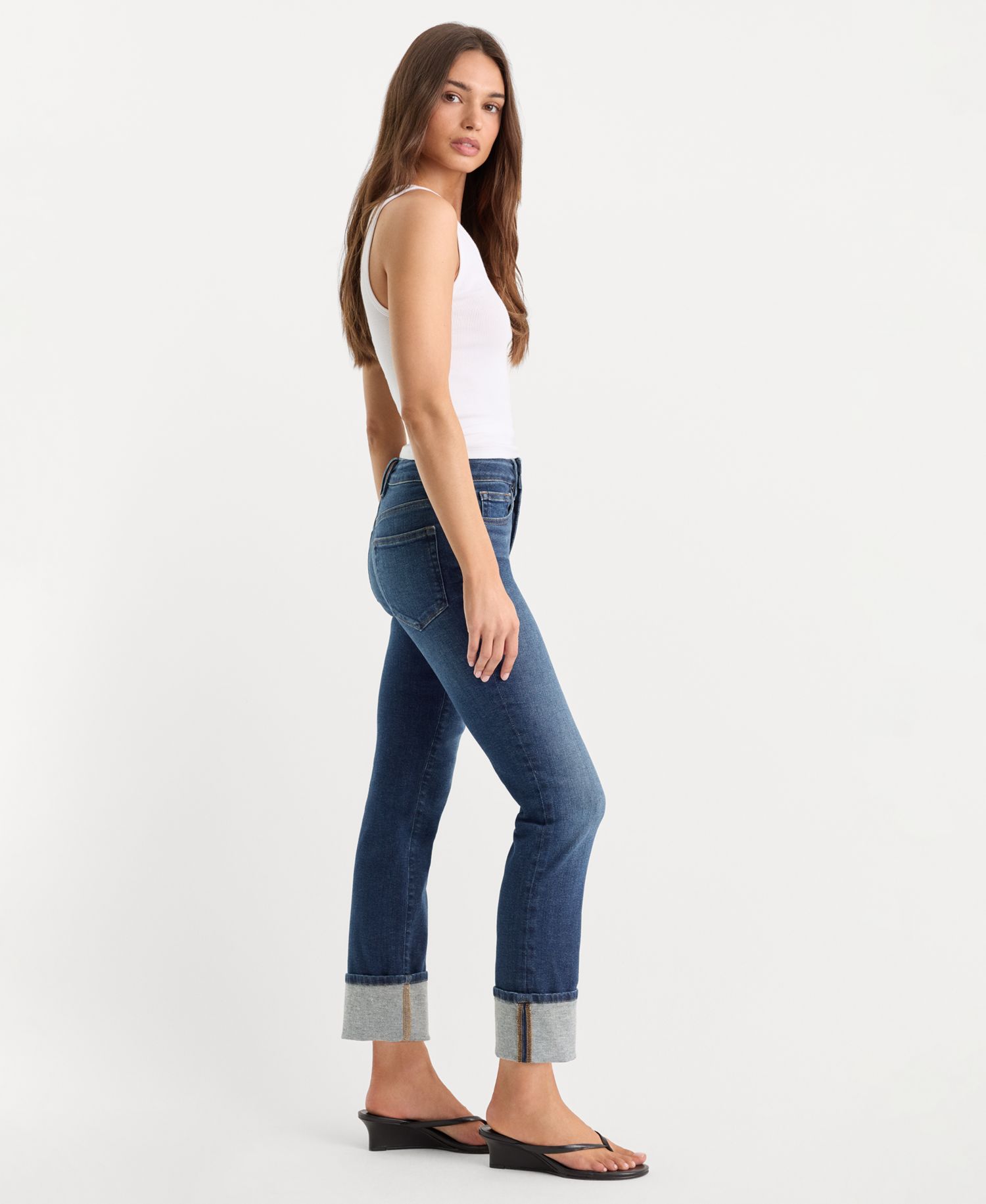 Women's Straight Mid-Rise Jeans