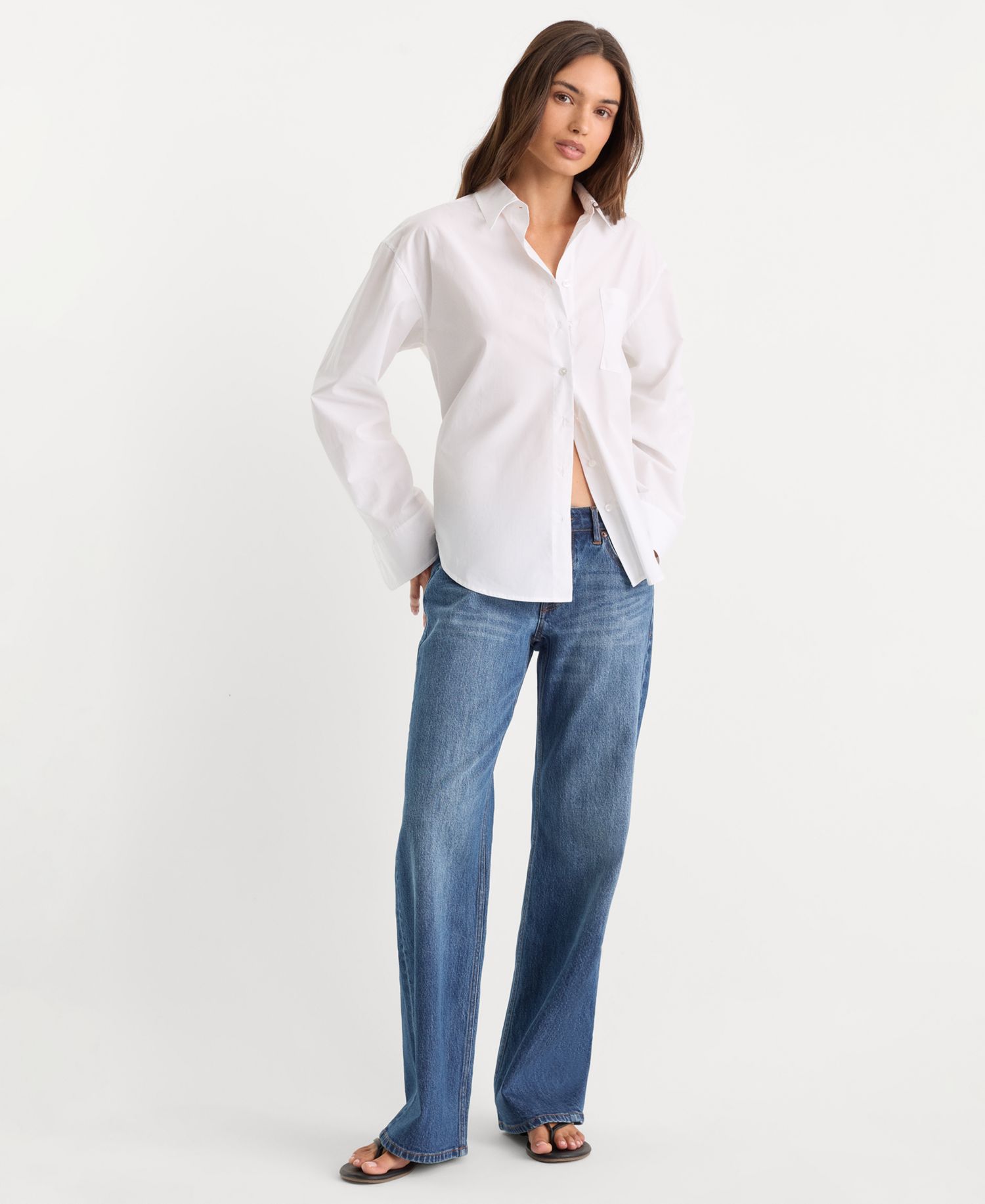 Women's Poplin Oversized Classic Shirt