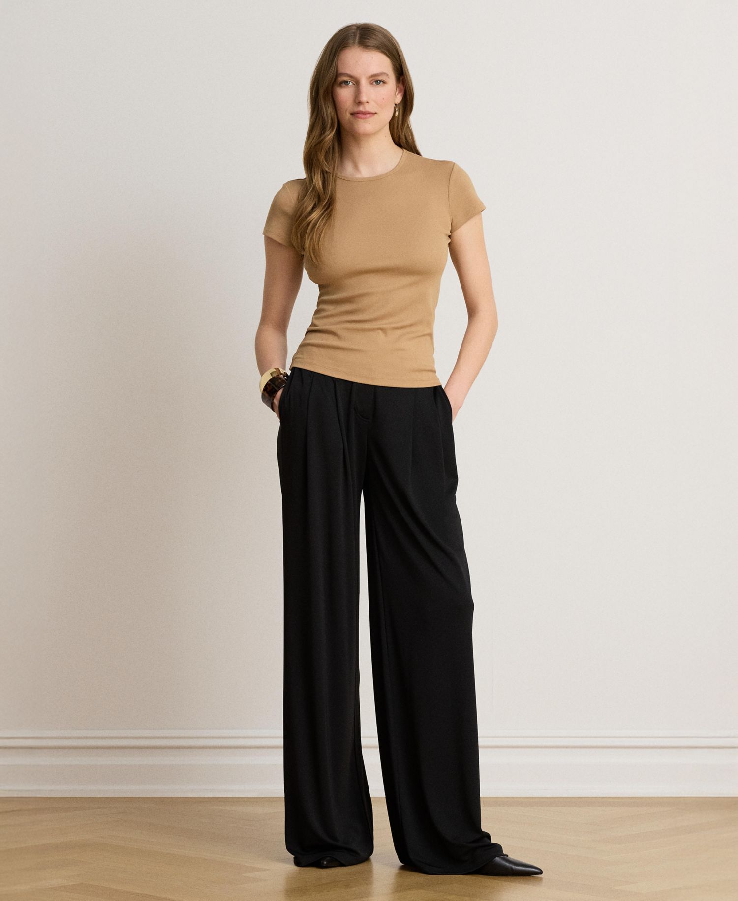 Stretch Knit T-Shirt, Regular & Petite