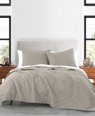 Diamond Cotton 2-Piece Quilt Set, Twin