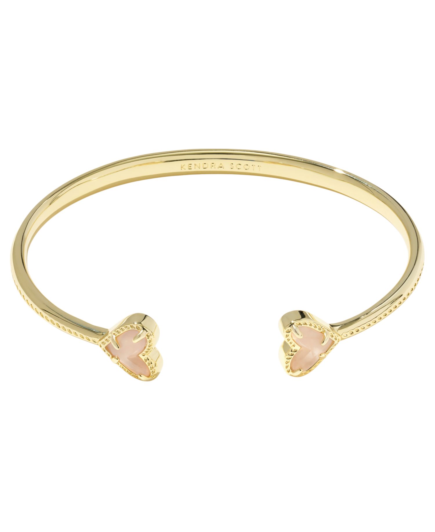 Framed Ari Dichroic Glass Heart Cuff Bracelet