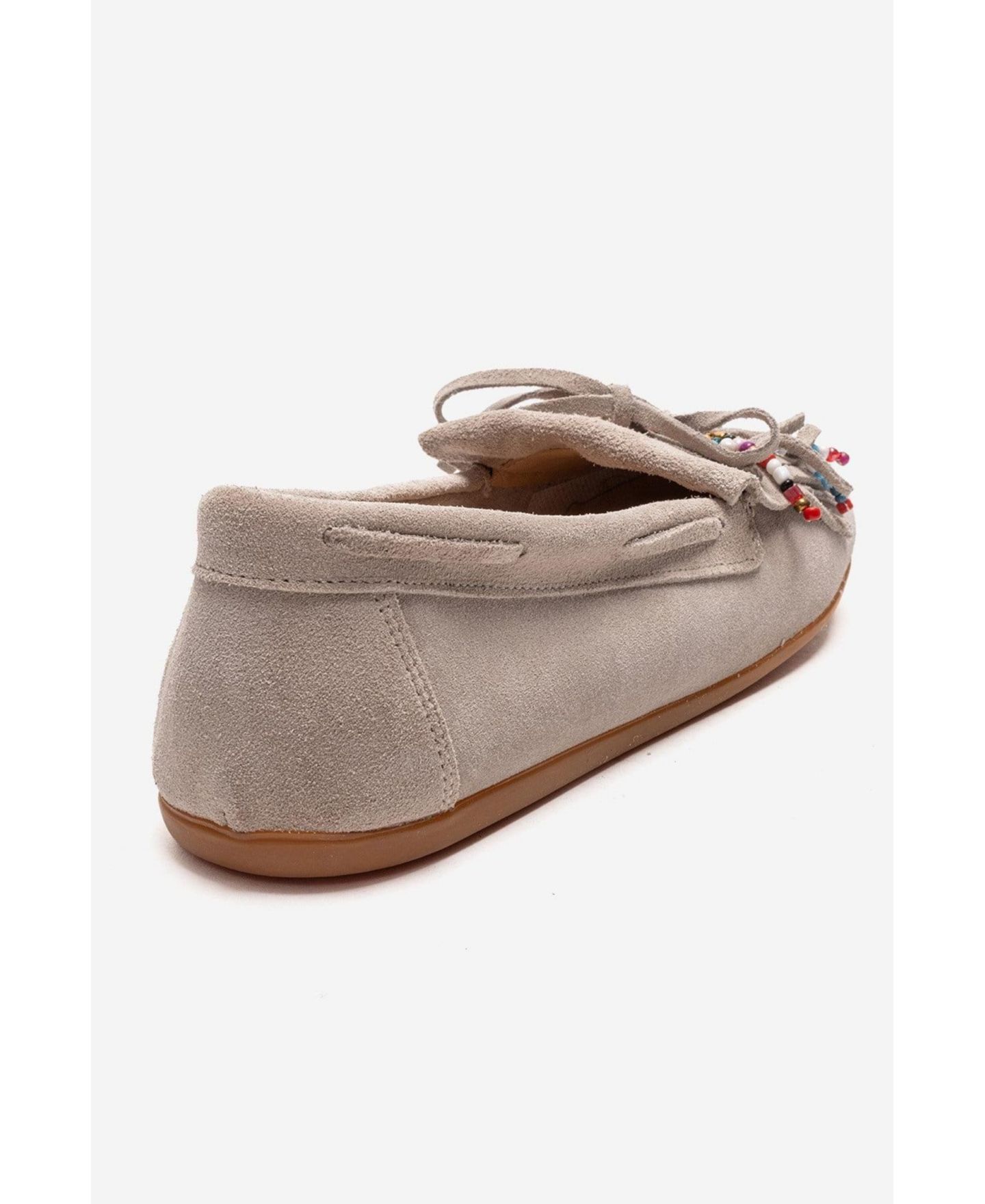 Женские туфли Forever & Always Shoes Evelyn Leather Loafer, цвет: Бежевый замшевый — фото 6