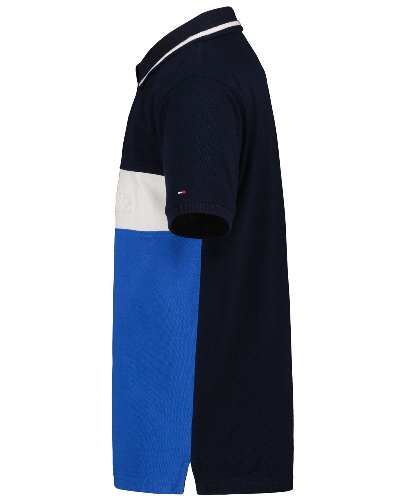 Поло Tommy Hilfiger Color-Blocked Logo Polo для мальчиков, цвет: Тёмно-синий — фото 3