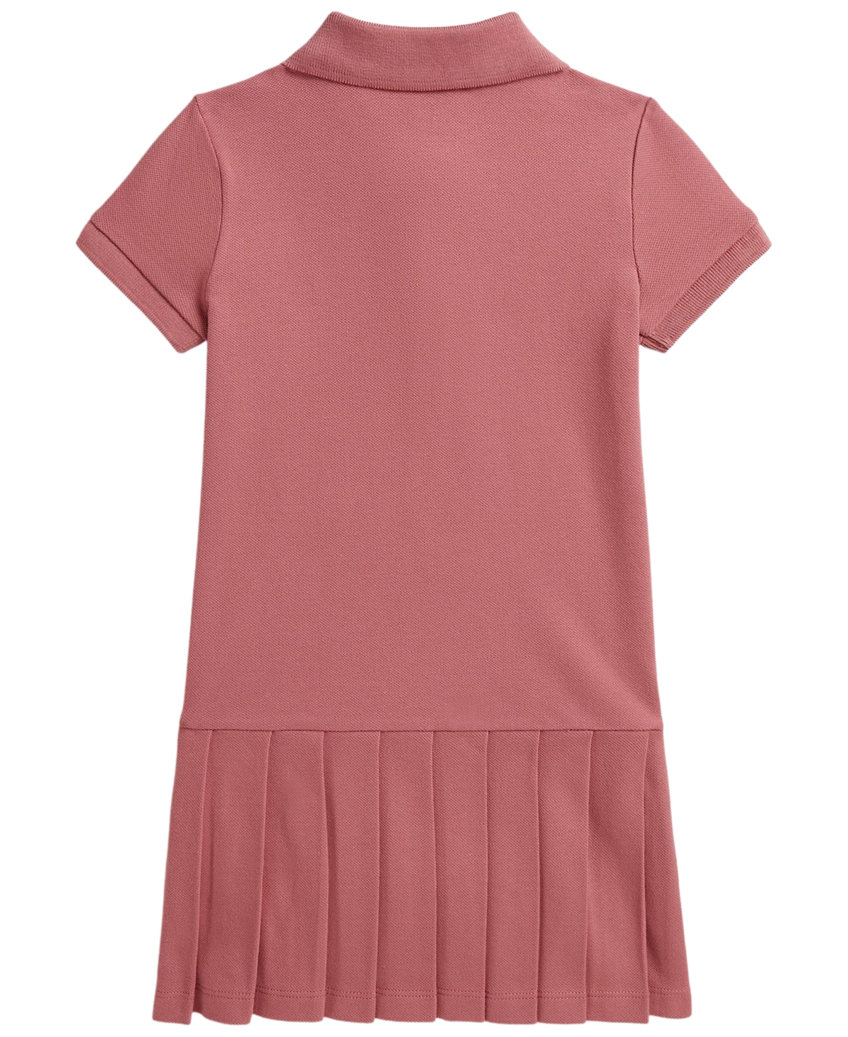 Polo Ralph Lauren Girls' 2T-6X Pleated Stretch Mesh Polo Dress