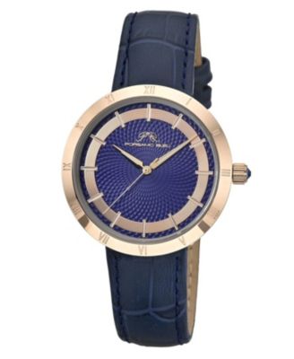 Women's Monroe Genuine Leather Rose Tone and Watch 1491EMOL