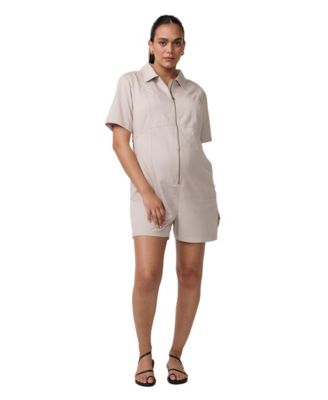 Maternity Ingrid + Isabel Short Sleeve Utility Romper