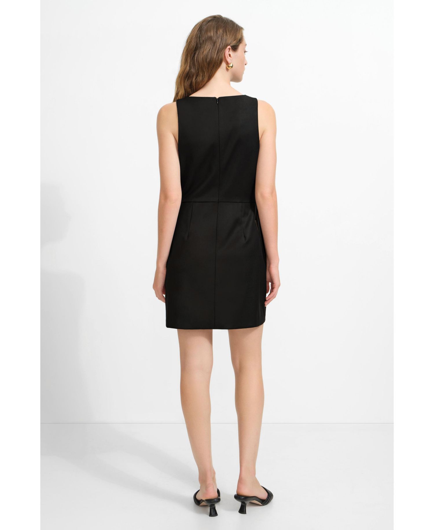 Women's Jessica Sleeveless Boat-Neck A-Line Dress with Pockets