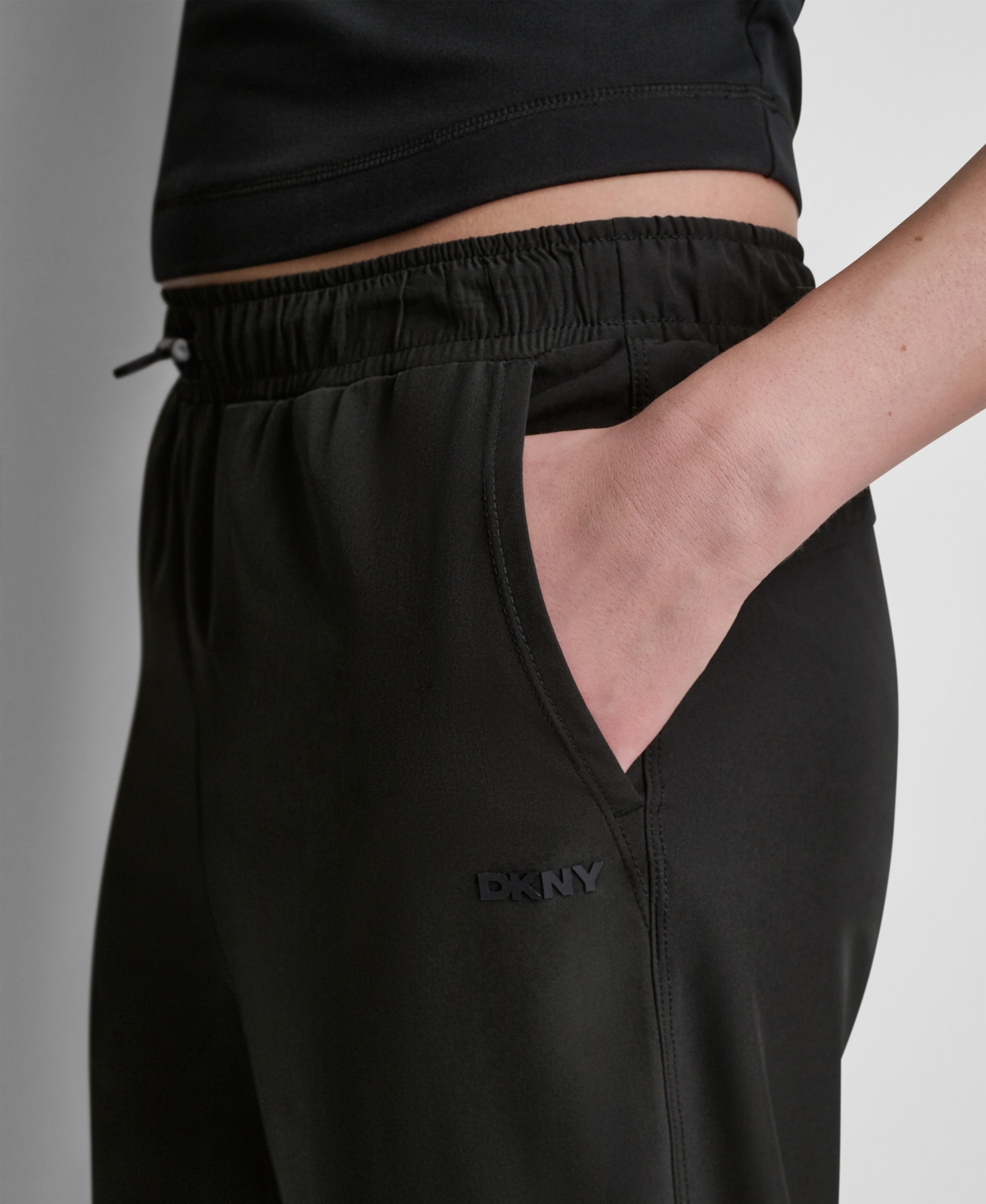Dkny Sport Women's High-Rise Tapered Straight-Leg Pants