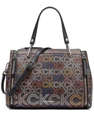 Garnet Zipper Medium Satchel Handbag
