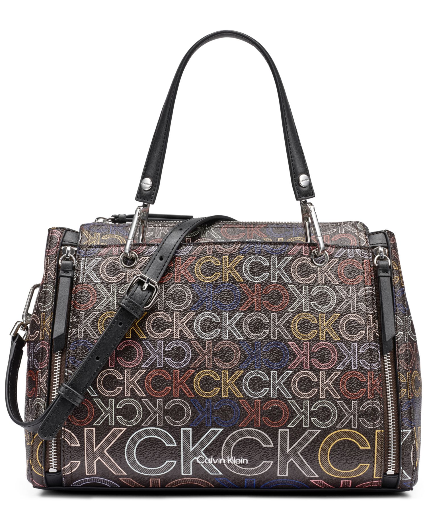 Garnet Zipper Medium Satchel Handbag
