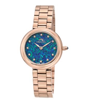 Women's Opal Watch With Opal Dial, Topaz Gemstone and Stainless Steel Bracelet 1331COPS