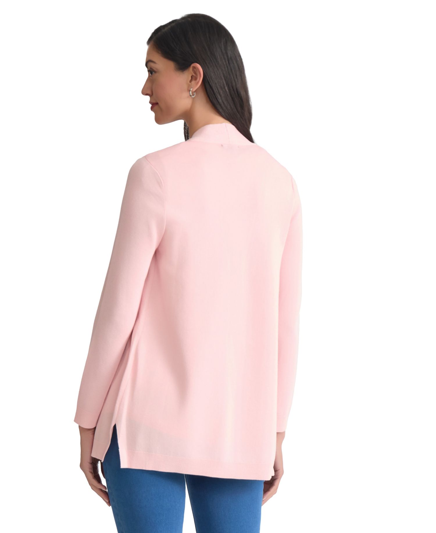 Petite Icon Open-Front Relaxed Cardigan