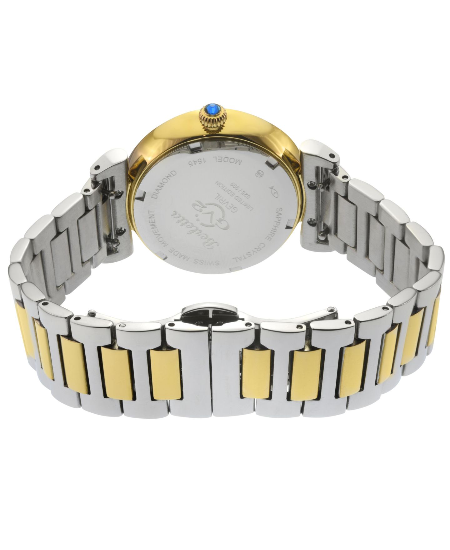 Женские часы GV2 by Gevril Berletta Swiss Quartz Diamond Two toned SS Ipyg Stainless Steel Bracelet Watch — фото 2