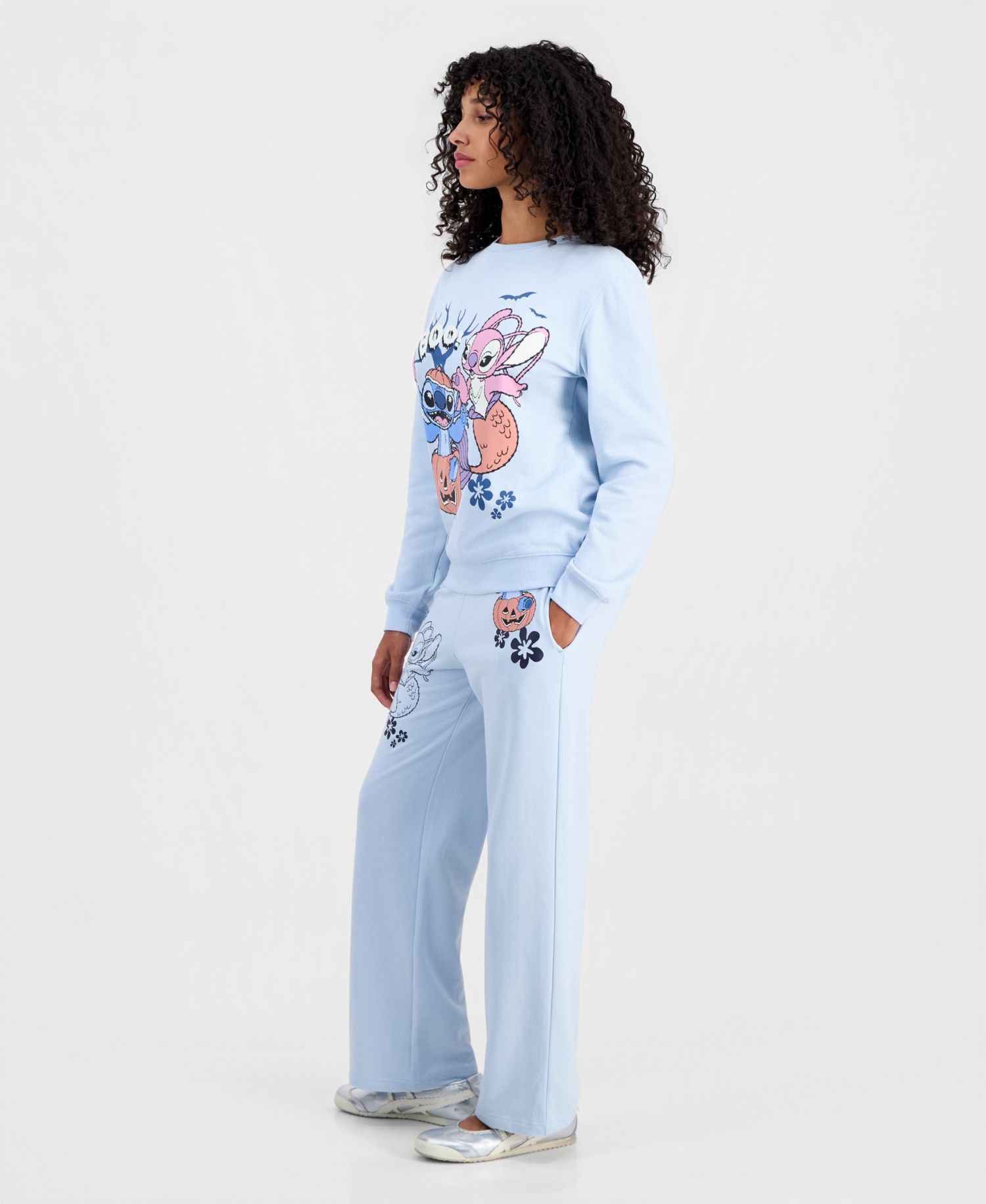 Juniors' Stitch Halloween Fleece Sweatpants
