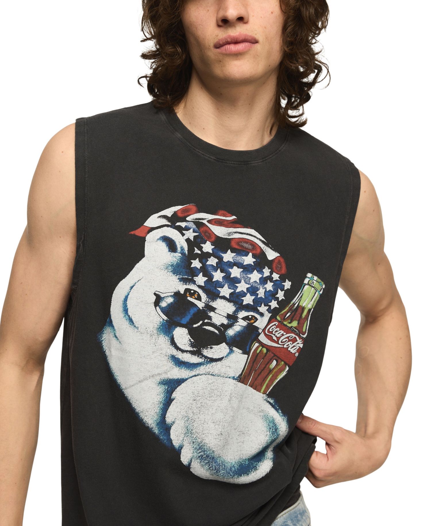 Men's Coke Polar Bear Graphic Tank Top