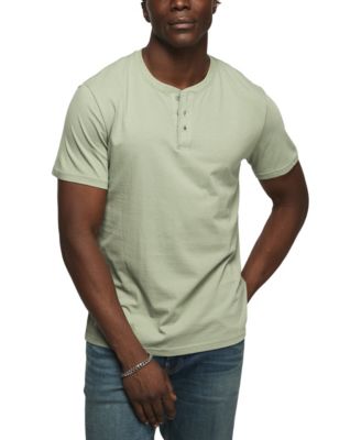 Men's Supima Cotton Short-Sleeve Henley T-Shirt
