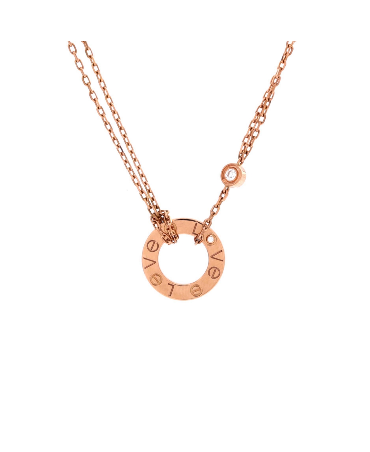 Pre-Owned Cartier Diamonds Love Pendant Necklace