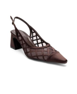 Alveron Block Heel Mesh Pump